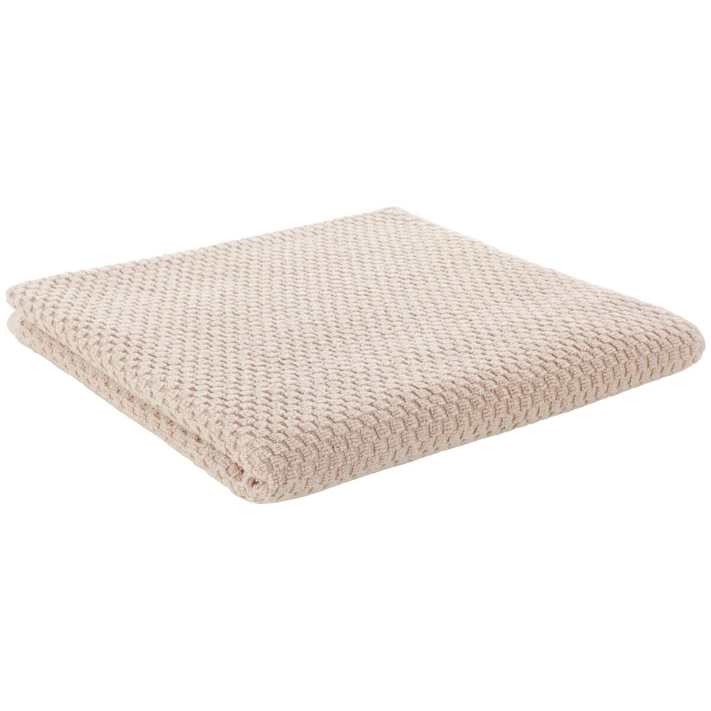 POCOline Duschtuch Popcorn beige Baumwolle B/L: ca. 70x140 cm