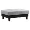 POCO Hocker grau schwarz B/H/T: ca. 108x45x76 cm