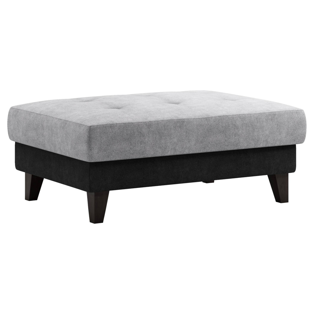 POCO Hocker grau schwarz B/H/T: ca. 108x45x76 cm