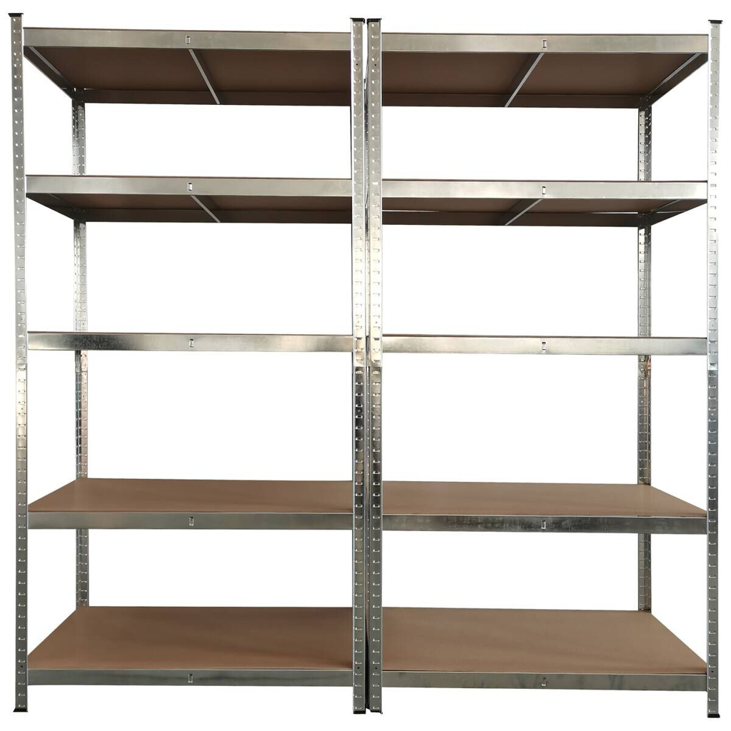 POCO Schwerlaststeckregal 2er-Set verzinkt B/H/T: ca. 200x200x60 cm