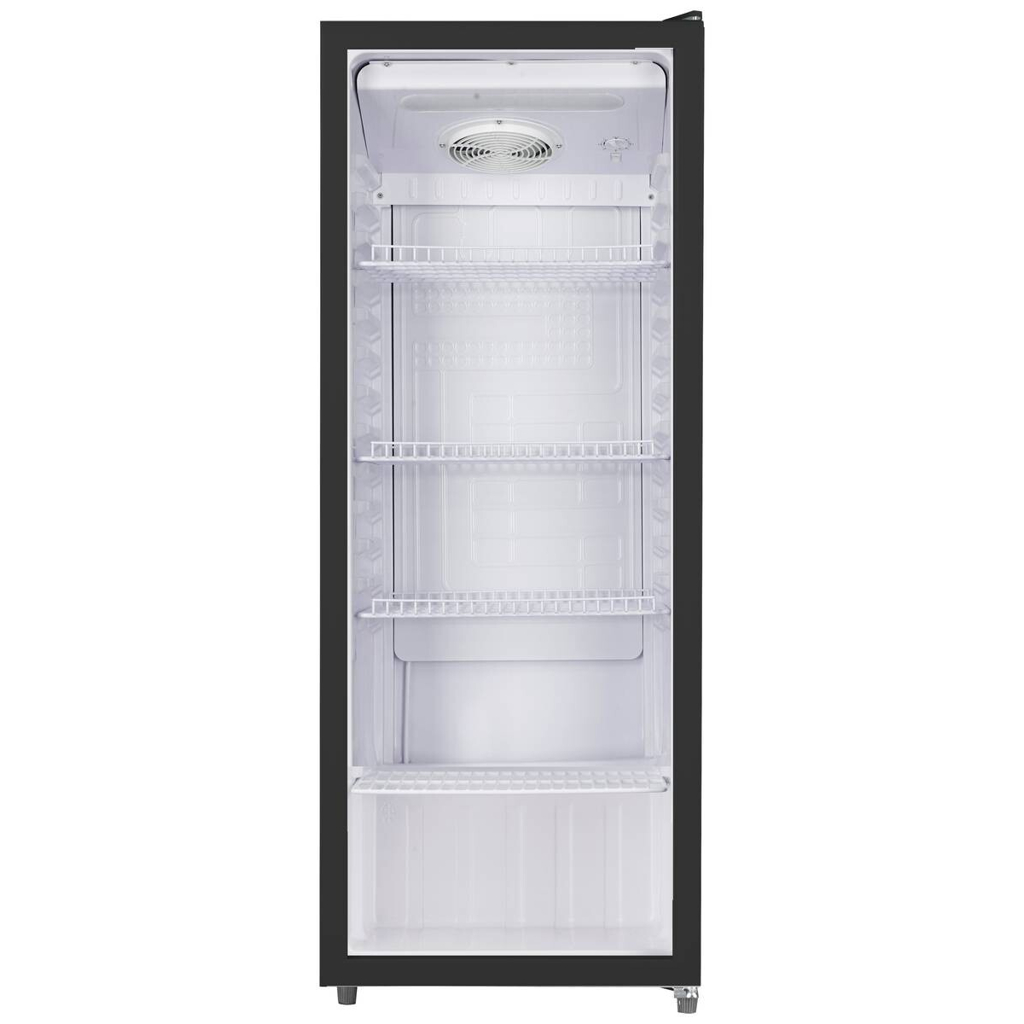 POCOline Glastürkühlschrank GTK144-235 DB schwarz B/H/T: ca. 54x144x55 cm
