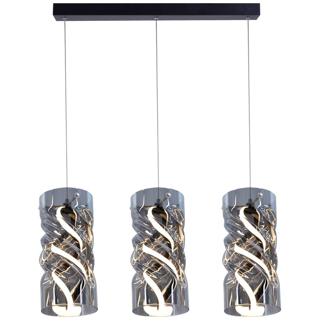 POCOline Pendelleuchte Isabella
schwarz Metall Glas PVC B/H/L: ca. 14x120x68 cm
