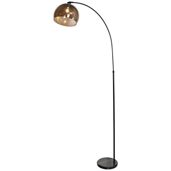 Pocoline - Stehlampe Olga schwarz Metall B/H/L: ca. 86x175x25 cm E27 1 Brennstellen in Schwarz