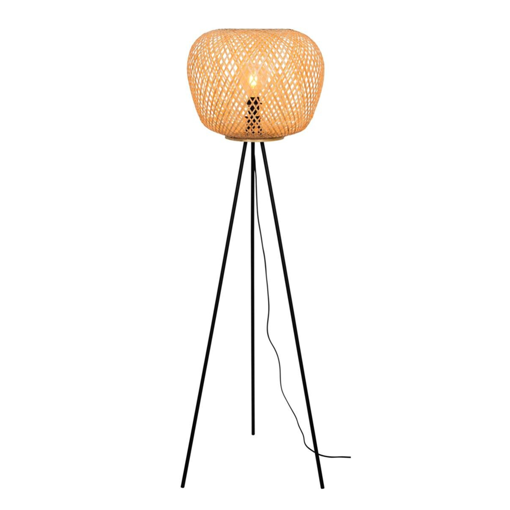 POCOline Stehlampe Bella
schwarz Metall H/D: ca. 160×35 cm E27 1 Brennstellen