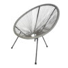 POCOline Gartensessel Acapulco grau Stahlrohr B/H/L: ca. 79x83x73 cm