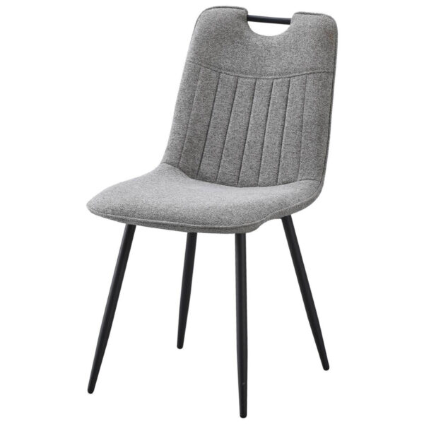 POCO Stuhl Sana grau Webstoff B/H/T: ca. 45x87x59 cm