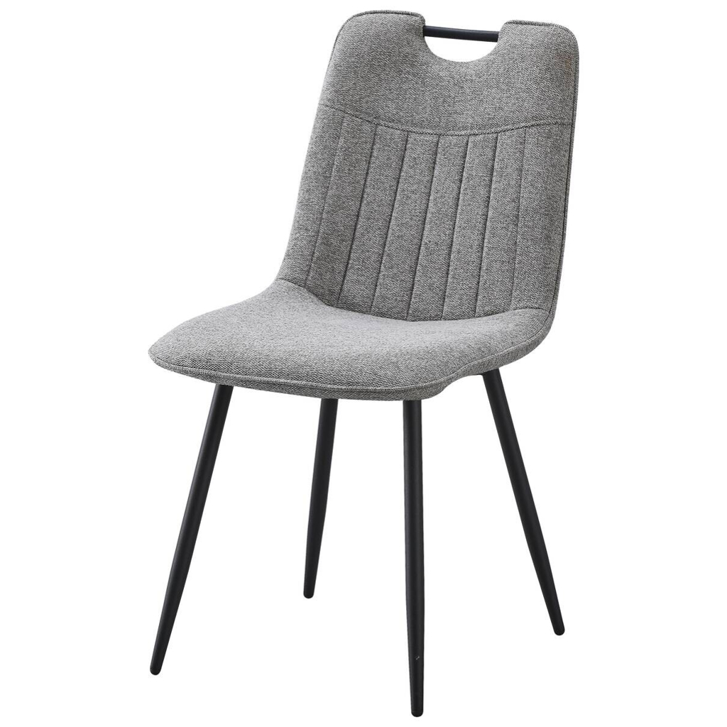 POCO Stuhl Sana grau Webstoff B/H/T: ca. 45x87x59 cm