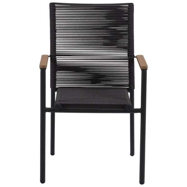 POCOline Gartenstuhl Turin dunkelgrau Webstoff B/H/L: ca. 60x87x56 cm