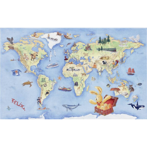 Felix Kinderteppich
blau B/L: ca. 100x160 cm