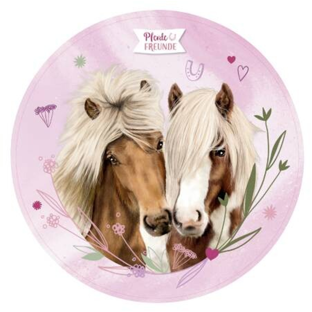 Pferde Freunde Kinderteppich
rosa D: ca. 100 cm