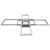 POCOline LED-Deckenleuchte Yara silber Metall Kunststoff B/H/L: ca. 69,4x11,5x99,2 cm