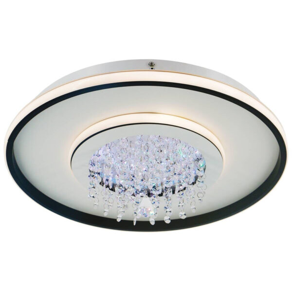 POCOline LED-Deckenleuchte Anna
schwarz Metall Kunststoff B/H/L: ca. 40x16x40 cm