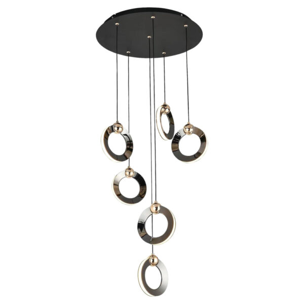 4025442340299 POCOline LED-Pendelleuchte Emilie
schwarz Metall B/H/L: ca. 35x155x35 cm