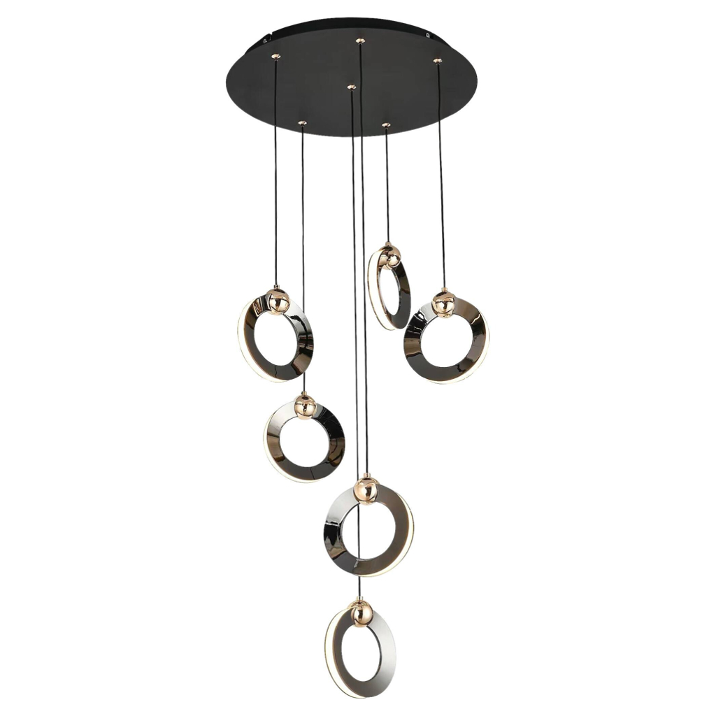 POCOline LED-Pendelleuchte Emilie
schwarz Metall B/H/L: ca. 35x155x35 cm