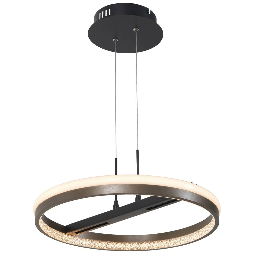 POCOline LED-Pendelleuchte Liah
schwarz Metall Acryl H/D: ca. 120×40 cm