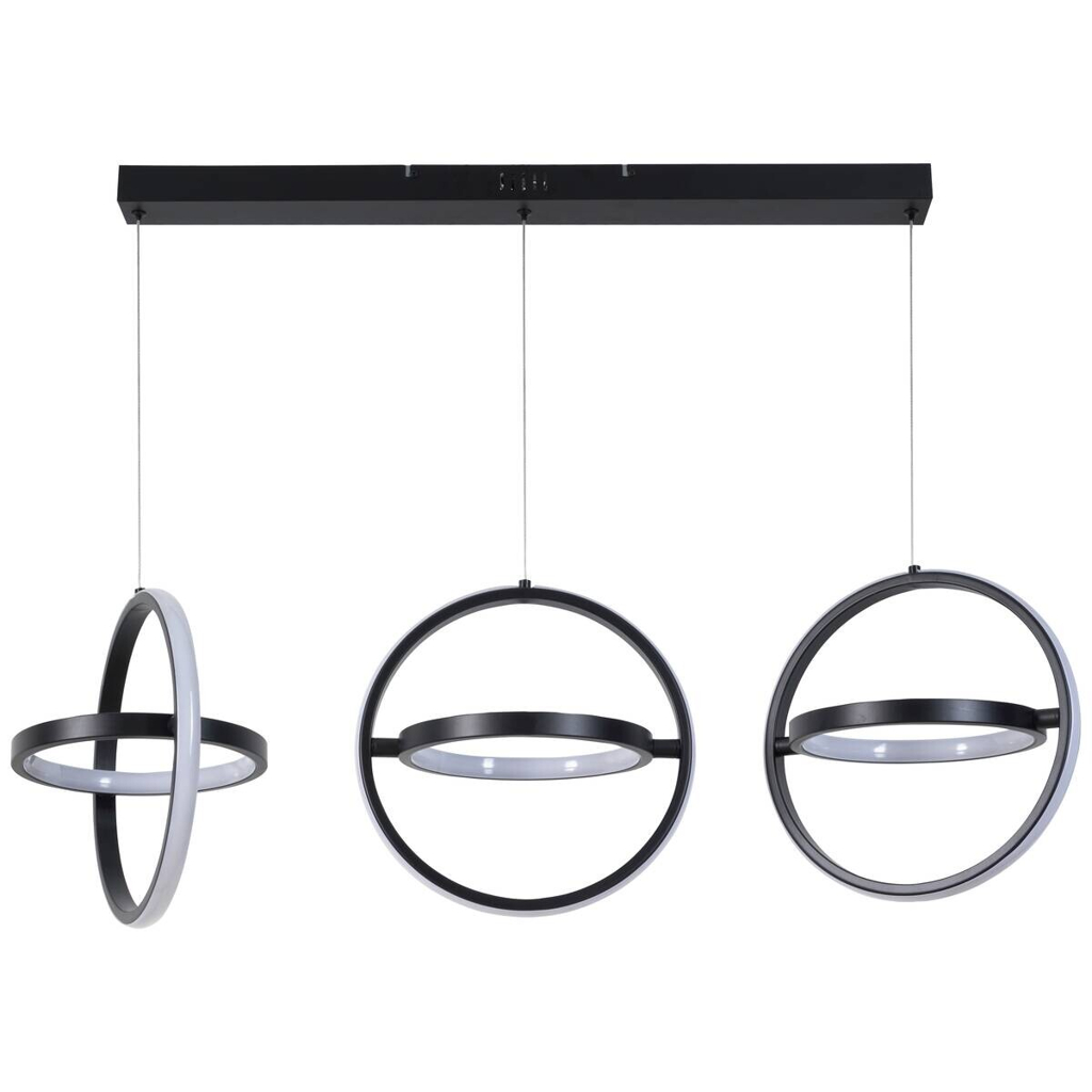 POCOline LED-Pendelleuchte Abby
schwarz Metall B/H/L: ca. 30x120x101 cm