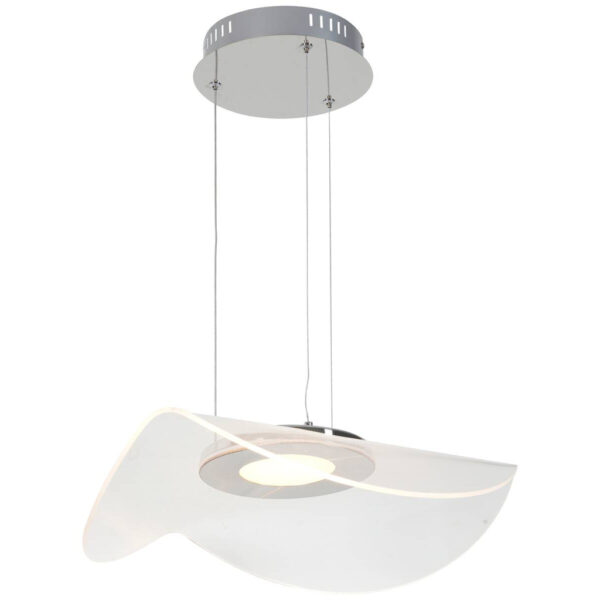 POCOline LED-Pendelleuchte Amina
silber Acryl H/D: ca. 120x48 cm