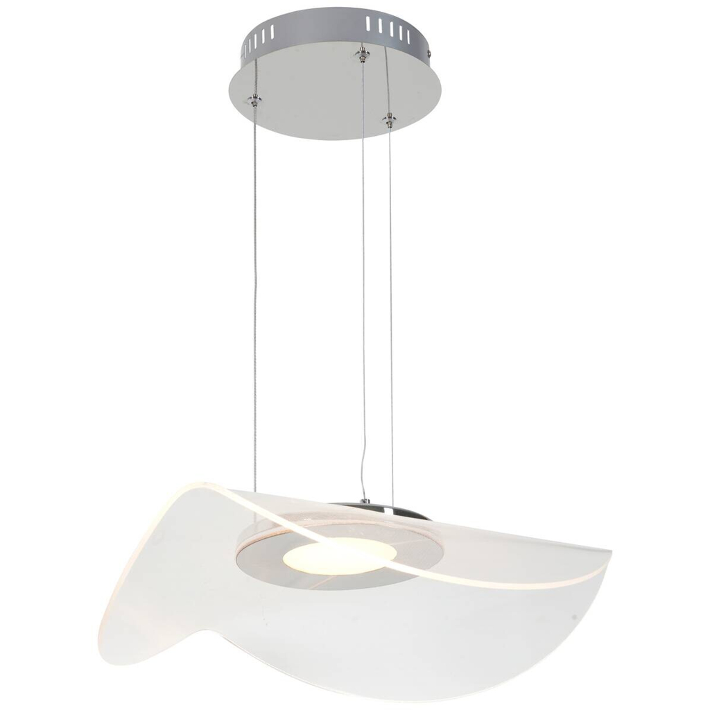 POCOline LED-Pendelleuchte Amina
silber Acryl H/D: ca. 120×48 cm