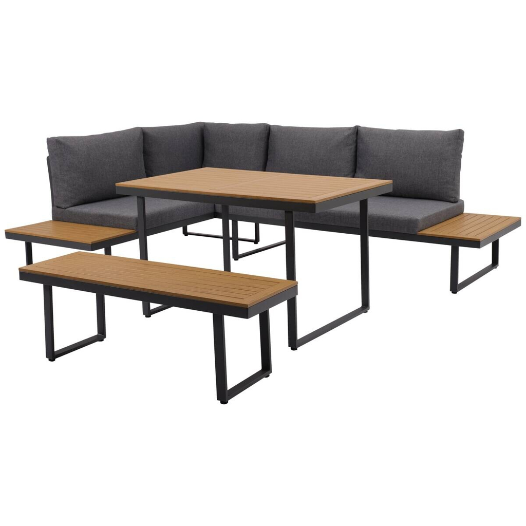 POCO Loungeset Sevilla anthrazit Aluminium