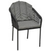 POCOline Gartenstuhl grau Webstoff B/H/L: ca. 68x79x58 cm
