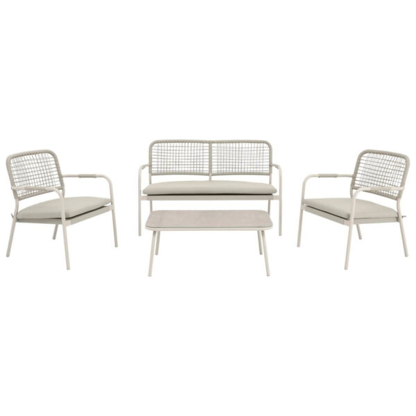 POCOline Gartensitzgruppe beige Stahl POCOline Gartensitzgruppe beige Stahl
