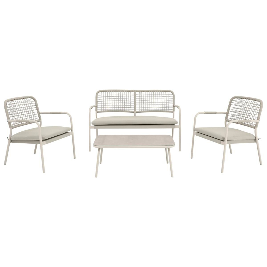 POCOline Gartensitzgruppe beige Stahl