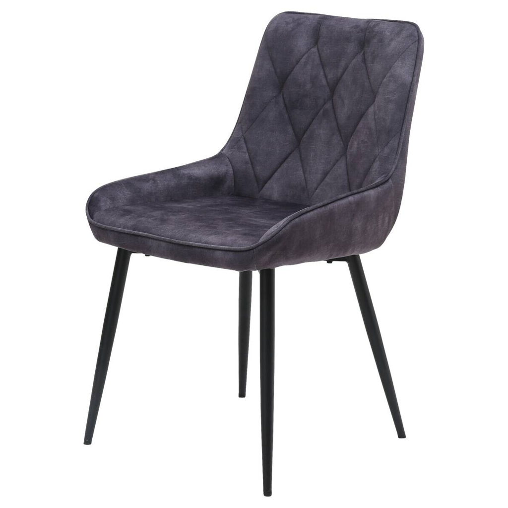 POCO Stuhl Melanie anthrazit Microfaser B/H/T: ca. 48,5x84x57,5 cm