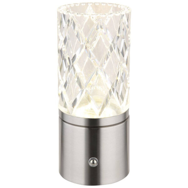 4025442346925 GLOBO LED-Tischleuchte Sanja
Metall Acryl H/D: ca. 19x8 cm