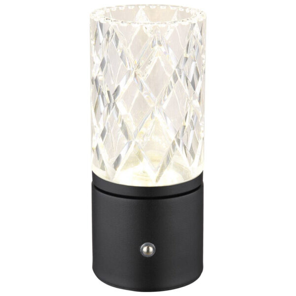 4025442346932 GLOBO LED-Tischleuchte Sanja
schwarz Metall Acryl H/D: ca. 19x8 cm
