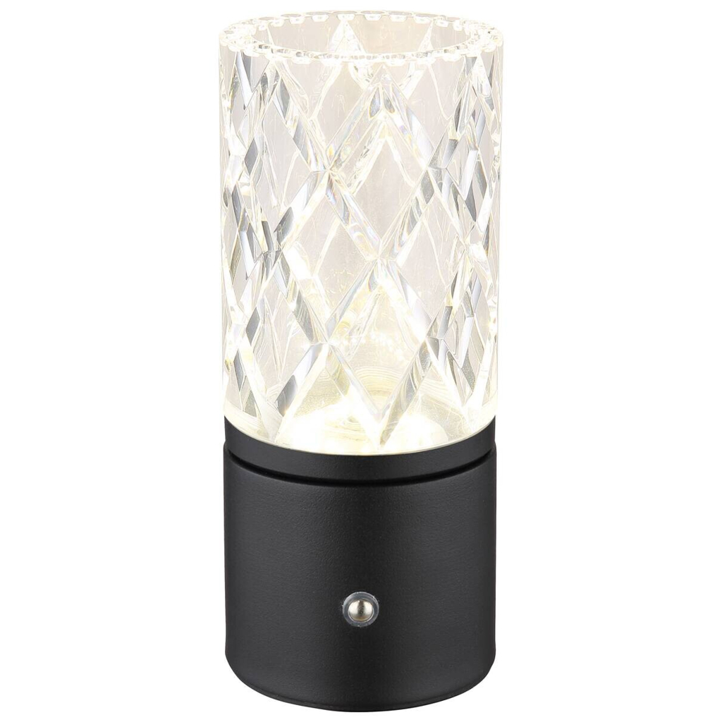 GLOBO LED-Tischleuchte Sanja
schwarz Metall Acryl H/D: ca. 19×8 cm
