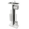 POCOline Stand-WC-Garnitur weiß Glas