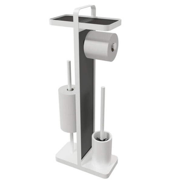 POCOline Stand-WC-Garnitur weiß Glas POCOline Stand-WC-Garnitur weiß Glas