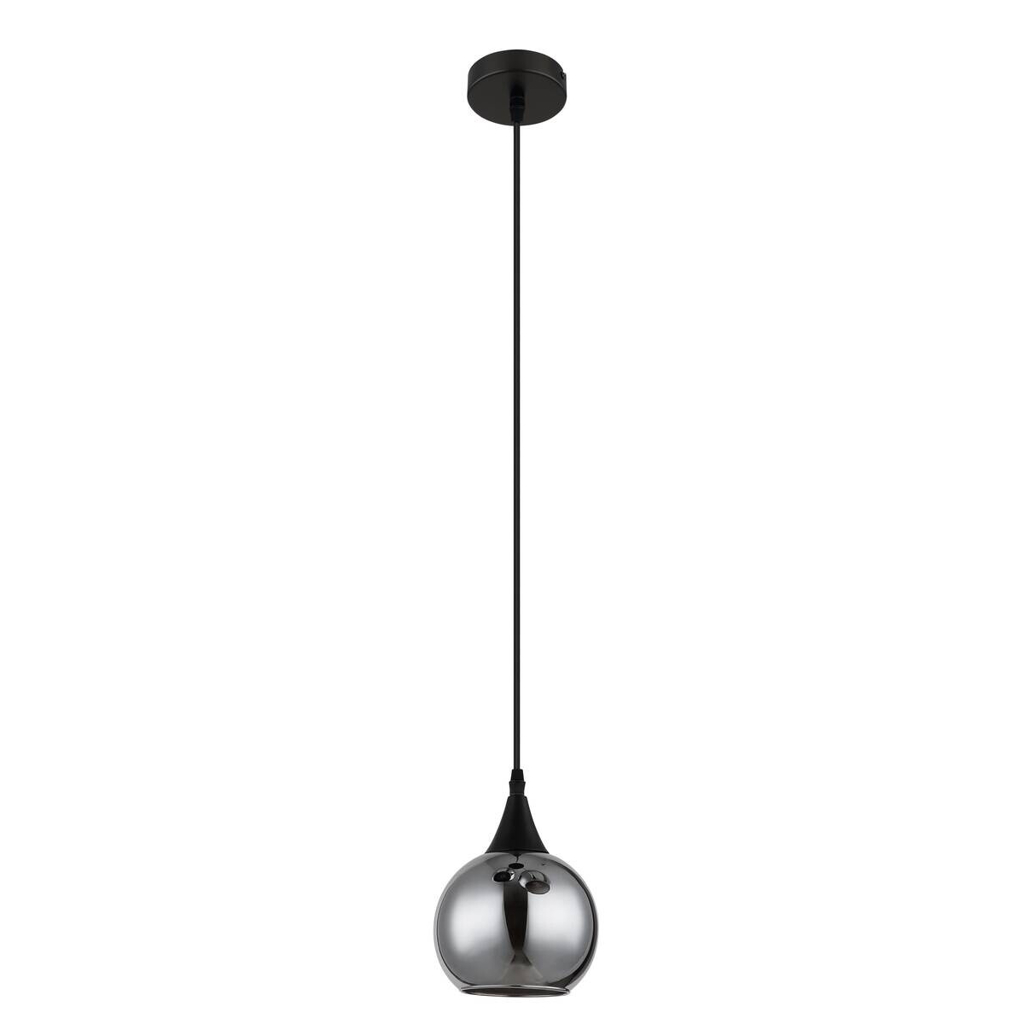 GLOBO Pendelleuchte Nika
schwarz Glas Metall H/D: ca. 120×15 cm null 1 Brennstellen