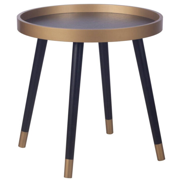 POCO Beistelltisch Sensation schwarz gold Optik H/D: ca. 48x48 cm