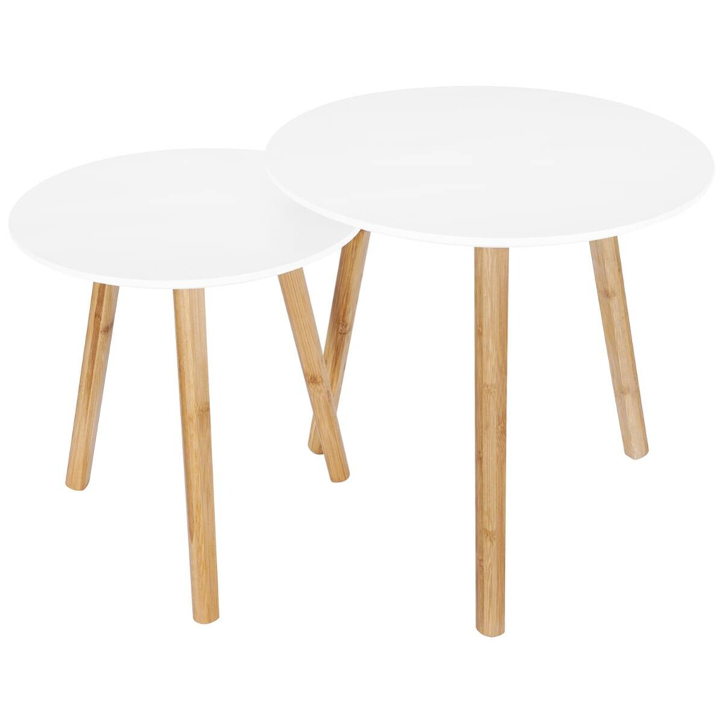 POCO Beistelltisch Sensation weiß natur H/D: ca. 38x48 cm