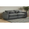 POCO Big Sofa Glenn grau Microfaser B/H/T: ca. 259x87x124 cm