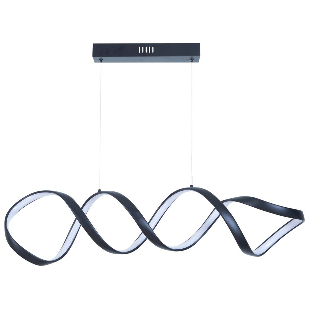 POCOline LED-Pendelleuchte Malte
mattschwarz Metall B/H/L: ca. 18x120x107 cm