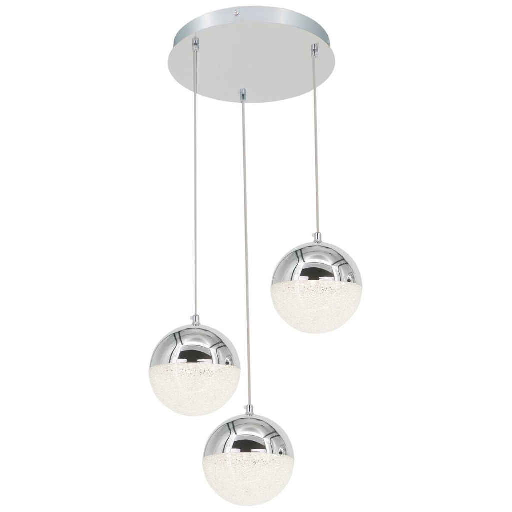 POCOline LED-Pendelleuchte Ginny
Chrom Metall Acryl B/H/L: ca. 42x130x42 cm
