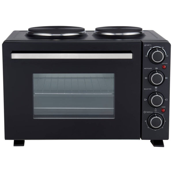 POCOline Mini-Backofen silber Glas B/H/L: ca. 42,6x35,7x51,1 cm ca. 30 l
