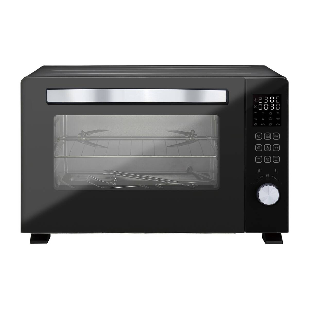 POCOline Mini-Backofen schwarz Glas B/H/L: ca. 38,4x37,2x53,6 cm ca. 36 l
