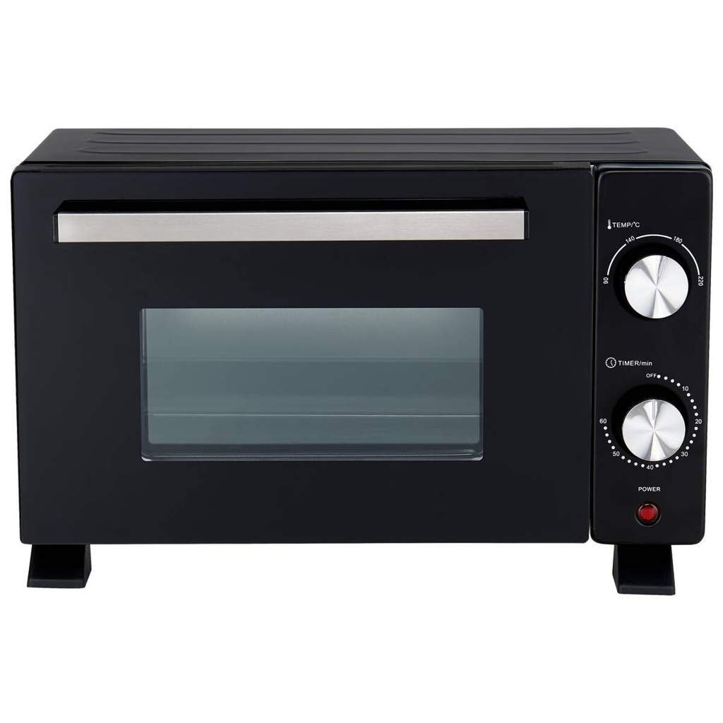 POCOline Mini-Backofen schwarz Metall B/H/L: ca. 29,6x23,1x39,1 cm ca. 9 l