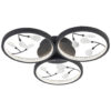 POCOline LED-Deckenleuchte Rayen schwarz sand Metall Kunststoff B/H/L: ca. 47x5x50 cm