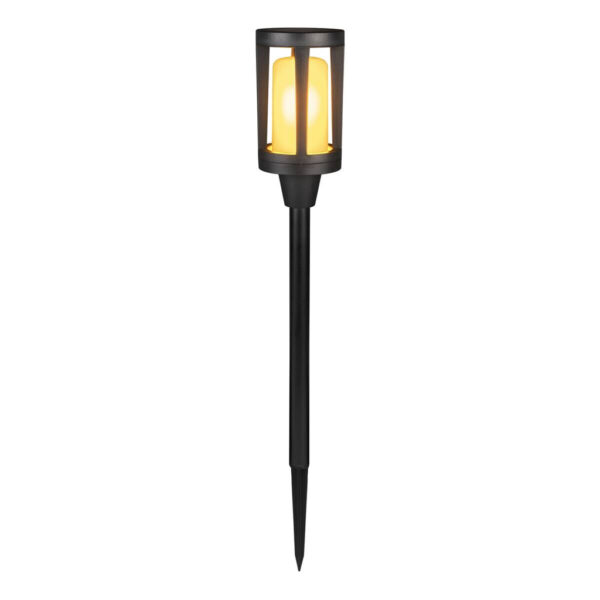 Solarleuchte
schwarz Kunststoff H/D: ca. 55,5x8,3 cm