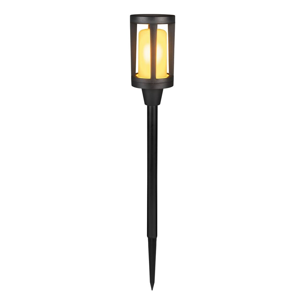 Solarleuchte
schwarz Kunststoff H/D: ca. 55,5×8,3 cm