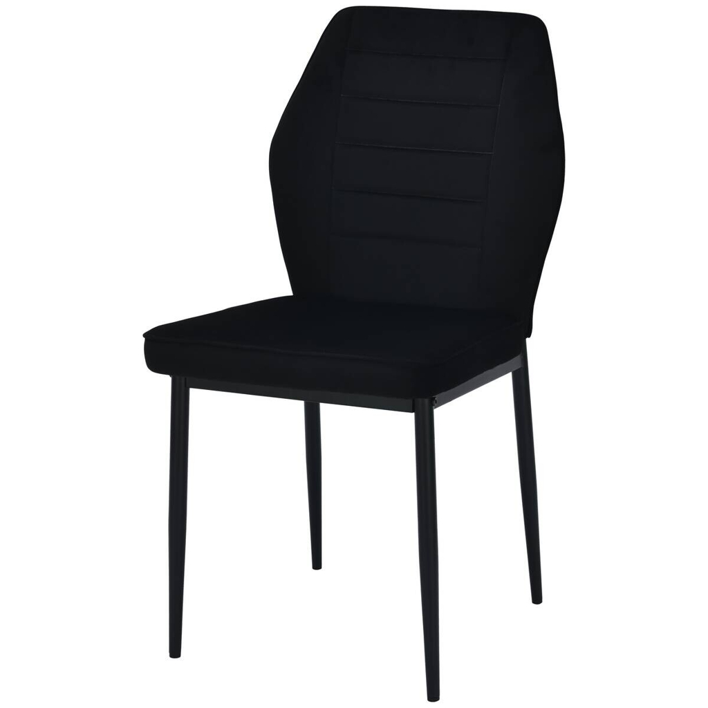 POCO Stuhl Jimmy schwarz Samtoptik B/H/T: ca. 42x87,5x57 cm