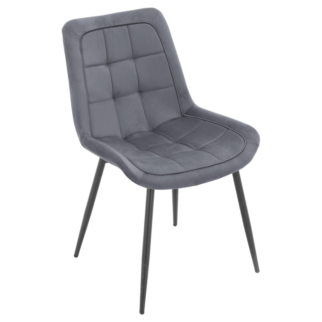POCO Stuhl KIRA grau Webstoff B/H/T: ca. 52x82,5x59,5 cm
