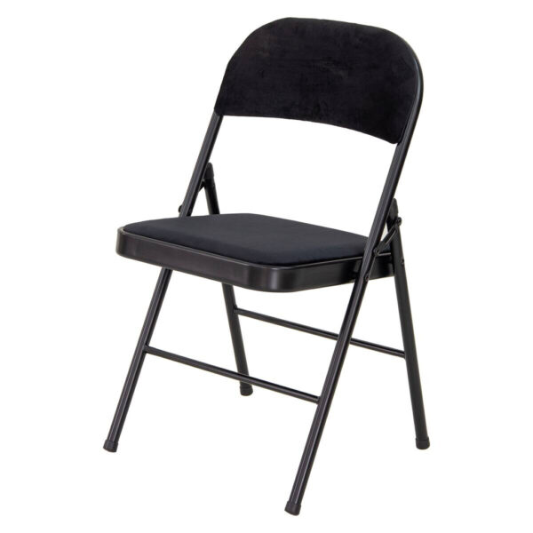 POCO Klappstuhl Sören schwarz Samtoptik B/H/T: ca. 46,5x79x47 cm