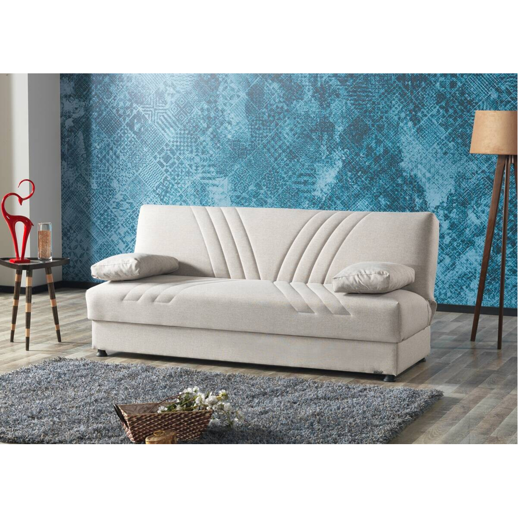 POCO Schlafsofa Kemer beige Microfaser B/H/T: ca. 196x89x84 cm