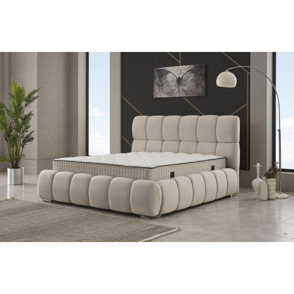 POCO Polsterbett Prestige creme Liegefläche B/L: ca. 180x200 cm