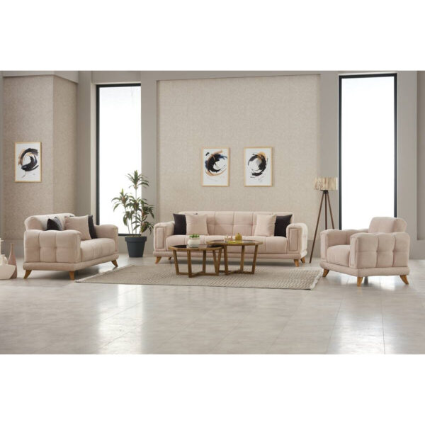POCO Sofa 3-2-1 Rixos beige Webstoff POCO Sofa 3-2-1 Rixos beige Webstoff